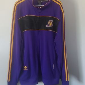 New Adidas Los Angeles Lakers Warmup Jacket XL.